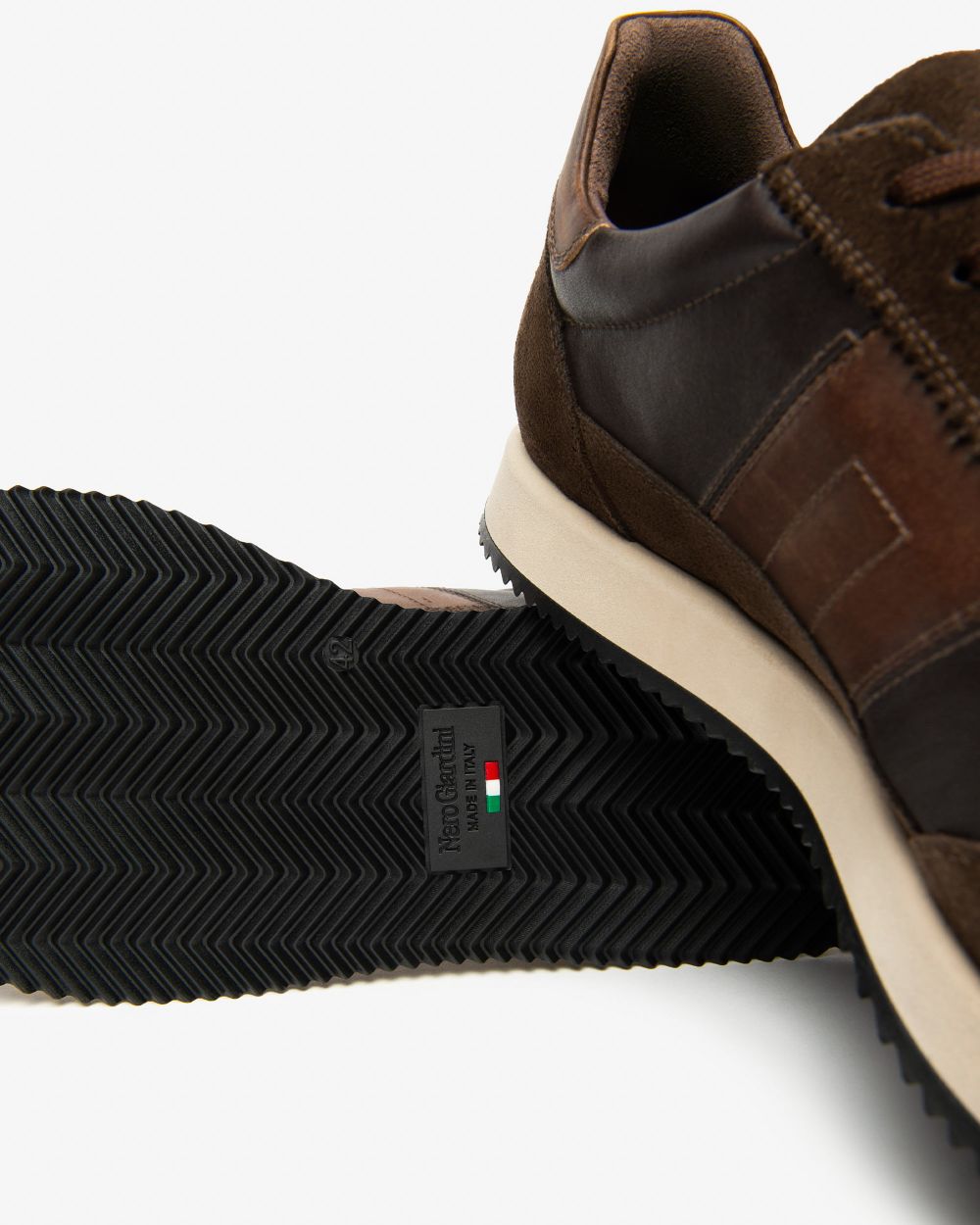 Sneakers Uomo in Pelle e Camoscio