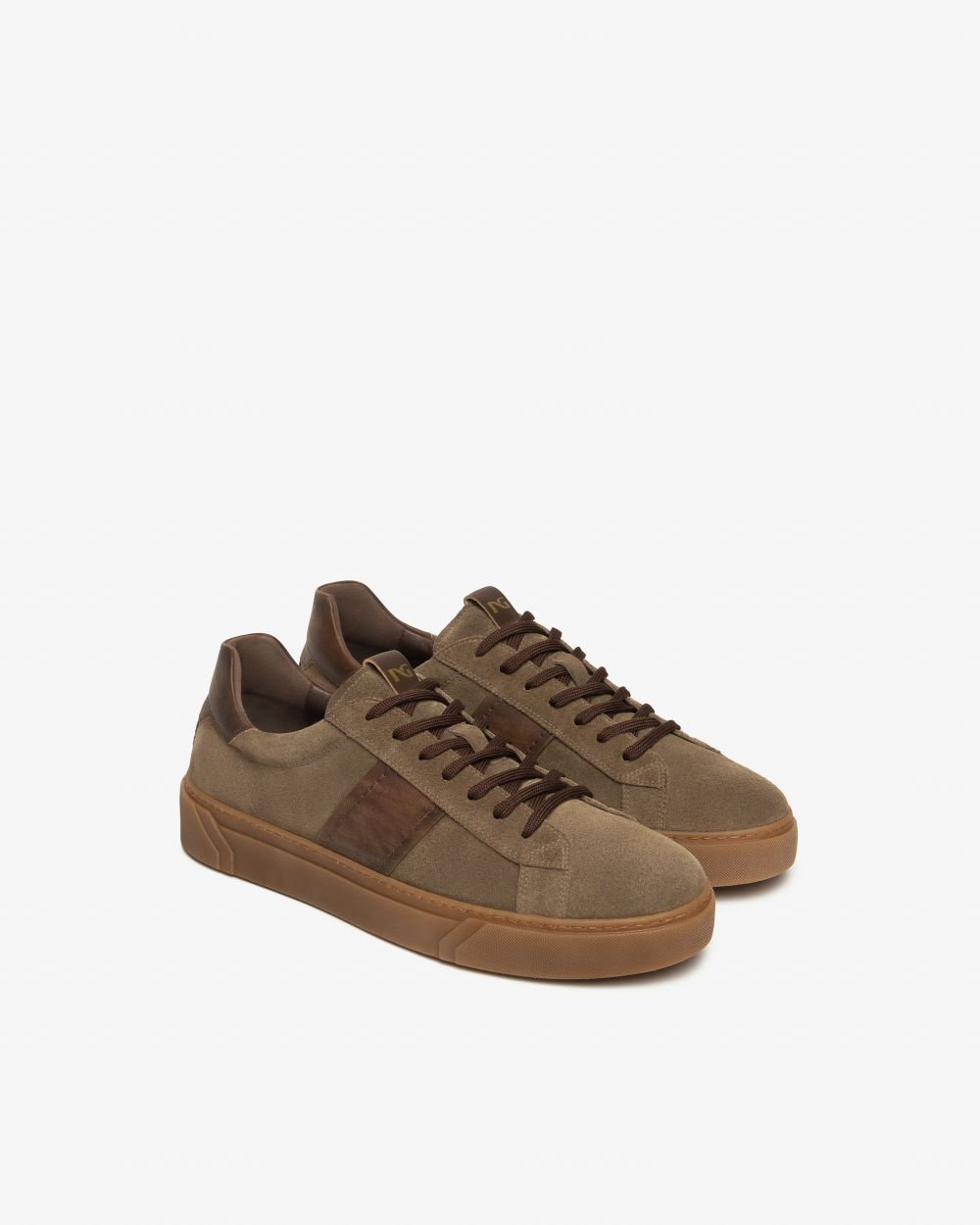 Sneakers Uomo in Camoscio e Pelle