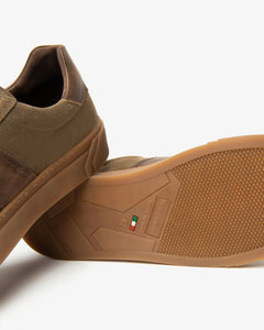 Sneakers Uomo in Camoscio e Pelle