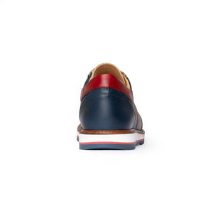 Sneakers Uomo Pelle Di Vitello Oceano